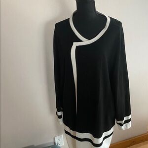 89th & Madison Black and White Kimono